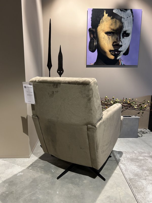 Nico Fauteuil Low in Stof Velvet Taupe | Passe Partout - Afbeelding 4