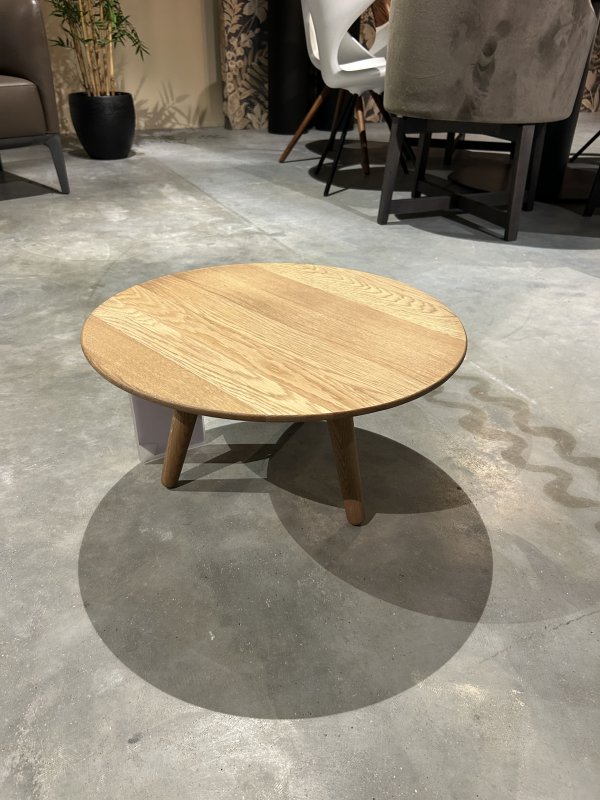 Metro Salontafel Rond/Laag in Tobacco Oak | Passe Partout