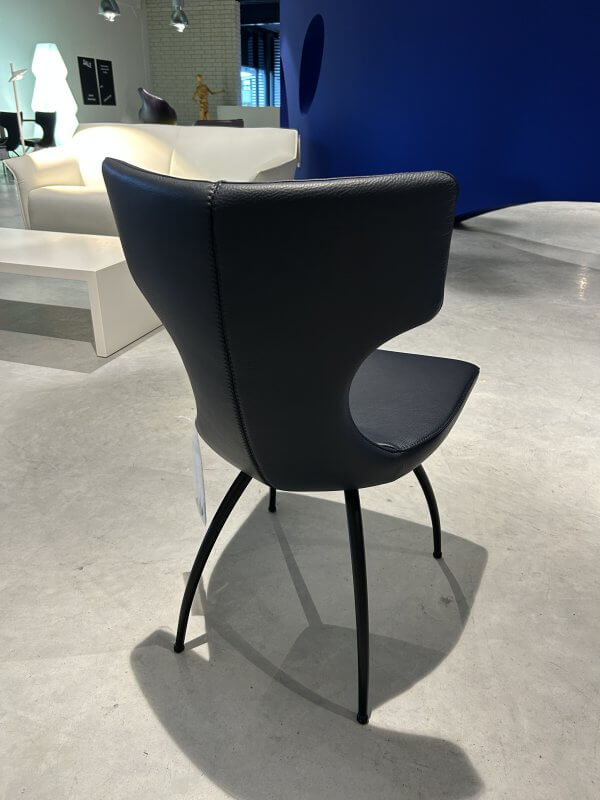 Set van 10 Leolux Callas Eetkamerstoelen Artisan Fino - Leder Senso 2000 Cobalt - Afbeelding 5